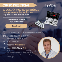 Ecografia musculoesquelética para profissionais sanitários: Explorações Essenciais - PRESENCIAL - 7 e 8 fevereiro 2026 Ecografia musculoesquelética para profissionais sanitários: Explorações Essenciais - PRESENCIAL - 7 e 8 fevereiro 2026